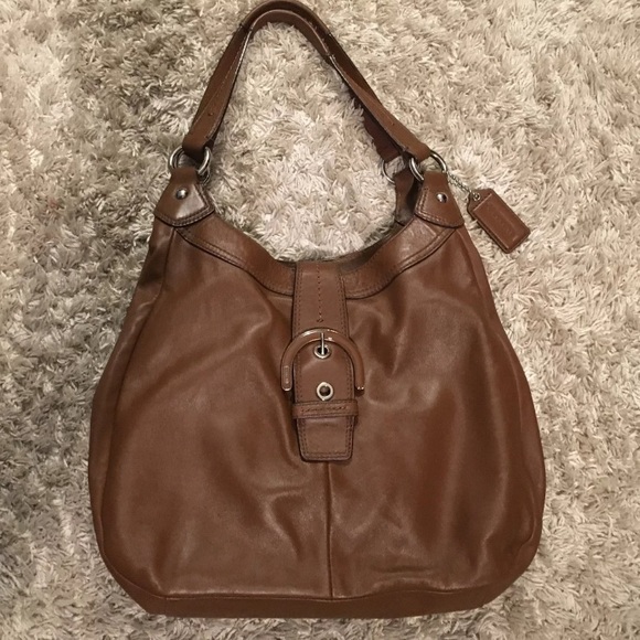 Coach Soho Brown Leather Lynn Large. - Picture 1 of 6